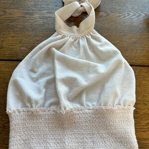 Free People light pink Halter Top